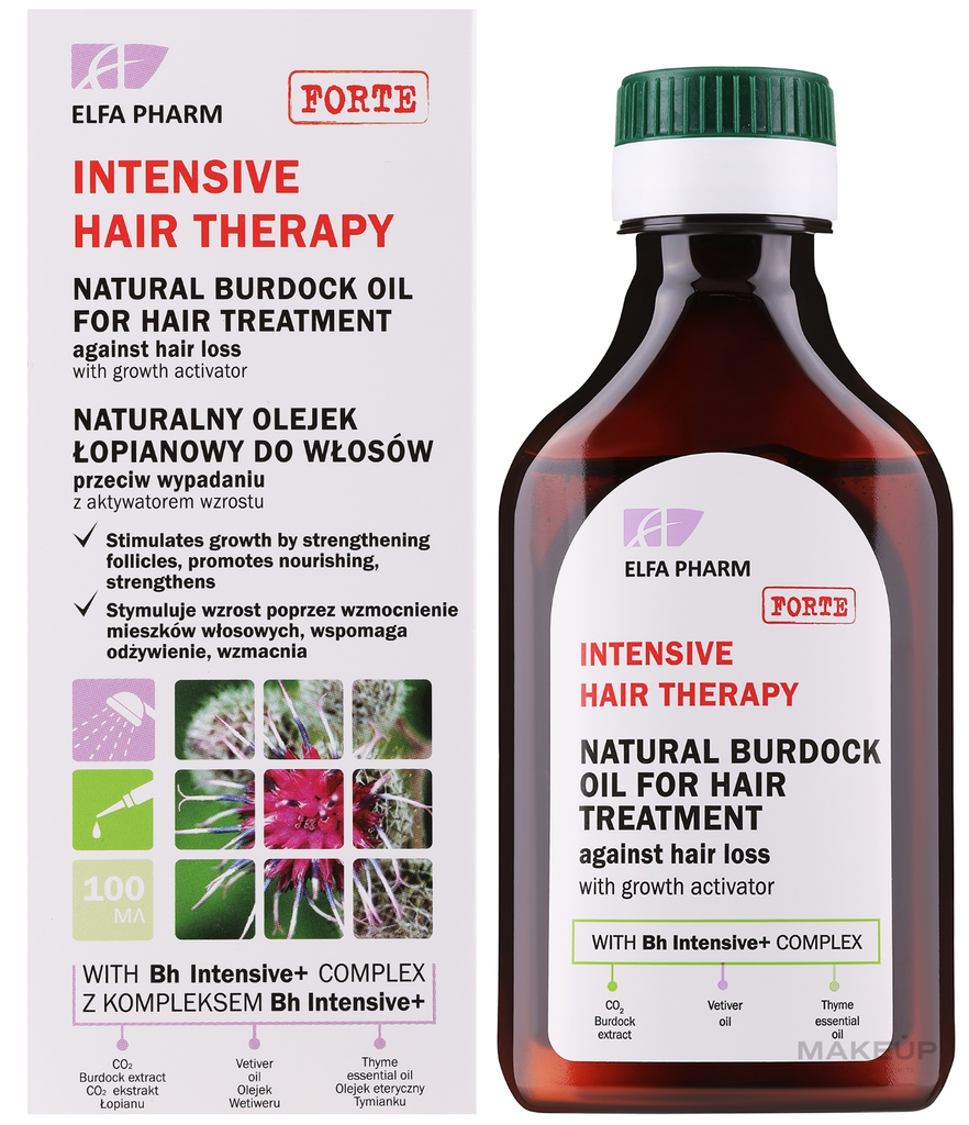 Véritable huile de bardane"  contre la chute des cheveux 100 ml