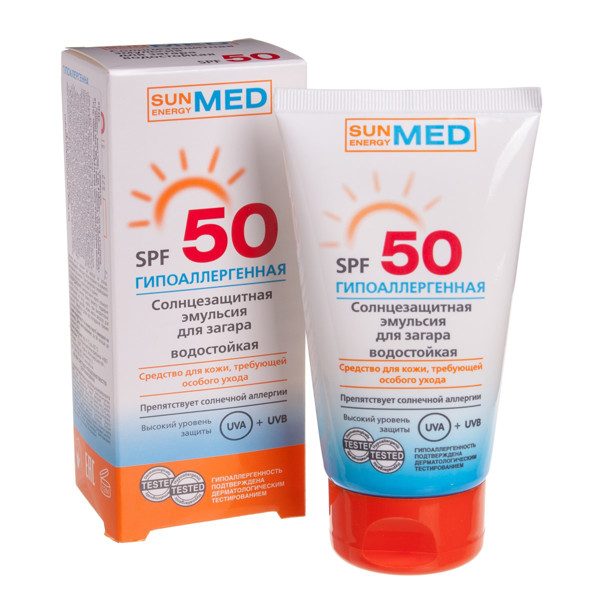 Protection Solaire SPF50 Résistante À L'eau 50ml MED