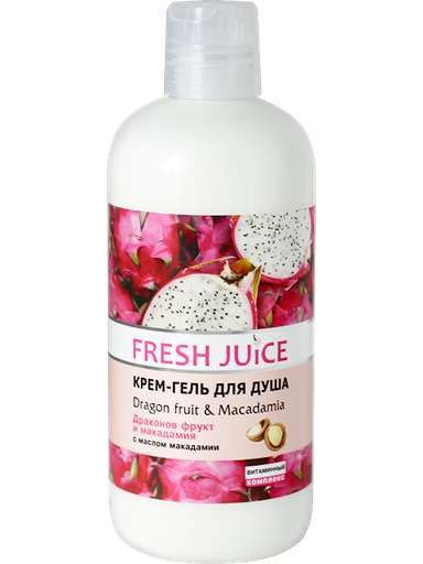 [F3868] Fresh Juice Gel Douche Crémeux Dragon Fruit Et Macadamia 500ml