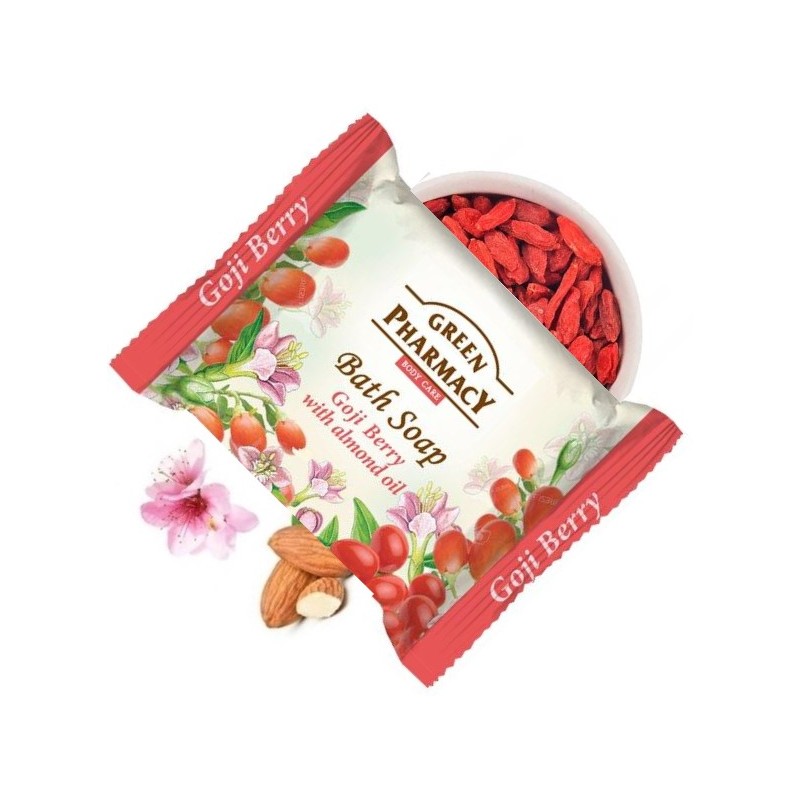 Savon à l'extrait de Goji et huile d'amande 100g