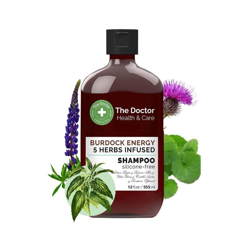 The Doctor Health&Care Shampoing à 5 herbes Bardane Energy 355 ml