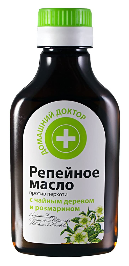 Bain d'huile anti-pelliculaire à l'extrait d'huile d'arbre à thé, romarin et de bardane 100ml
