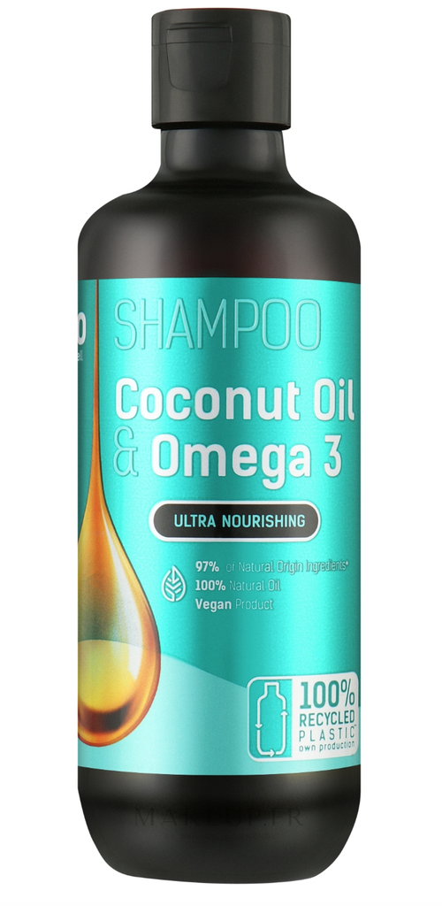 Shampooing à l'huile de coco et oméga 3