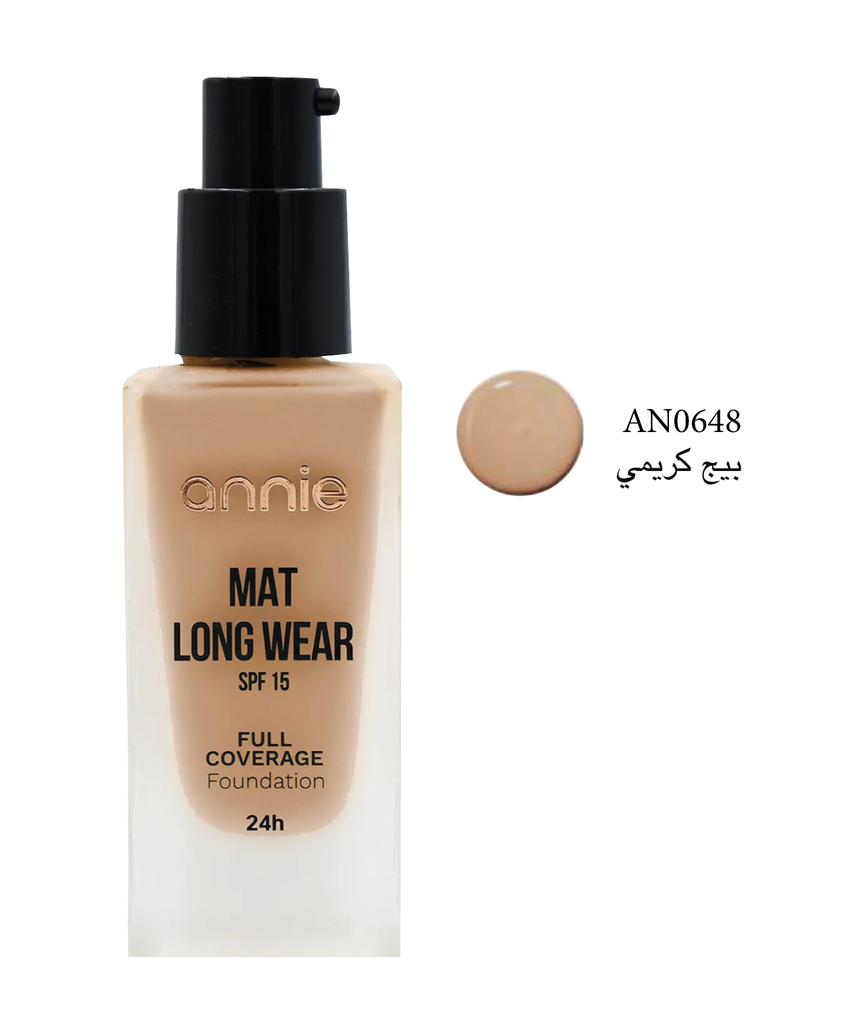 Fond de teint couvrant mat SPF 15 n° 01 – Beige crémeux
