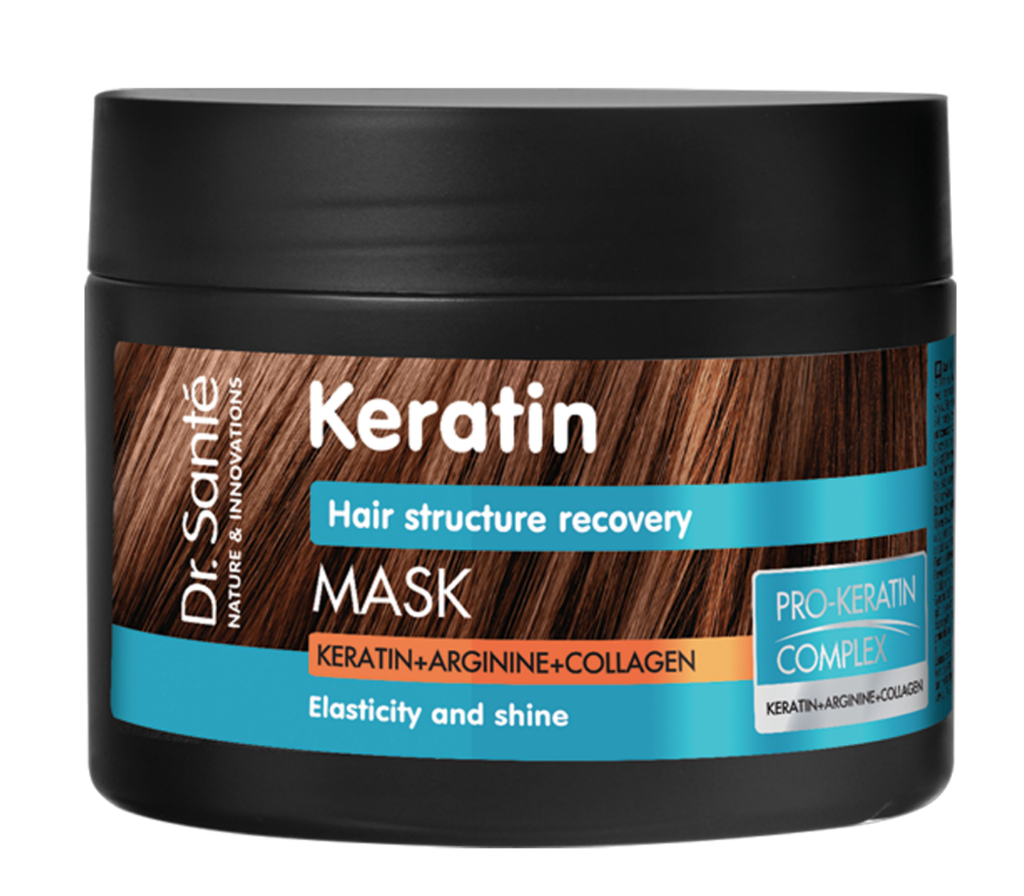 Dr Santé masque au Kératine pour cheveux cassants et ternes 300 ml