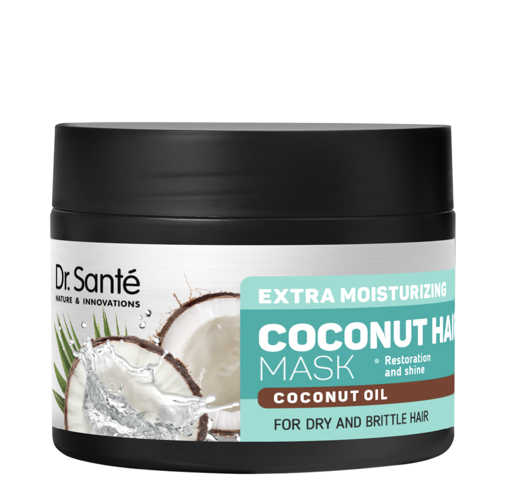 Dr Santé Masque à base de coco pour cheveux secs et déshydratés 300 ml