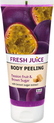 [F6036] Gel Gommant Corporel Fruits De Passion Sucre Brun 200ml