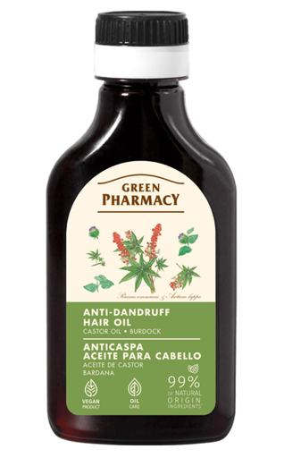 [G5984] Huile capillaire antipelliculaire Green Pharmacy à l'huile de ricin et à la bardane 100 ml
